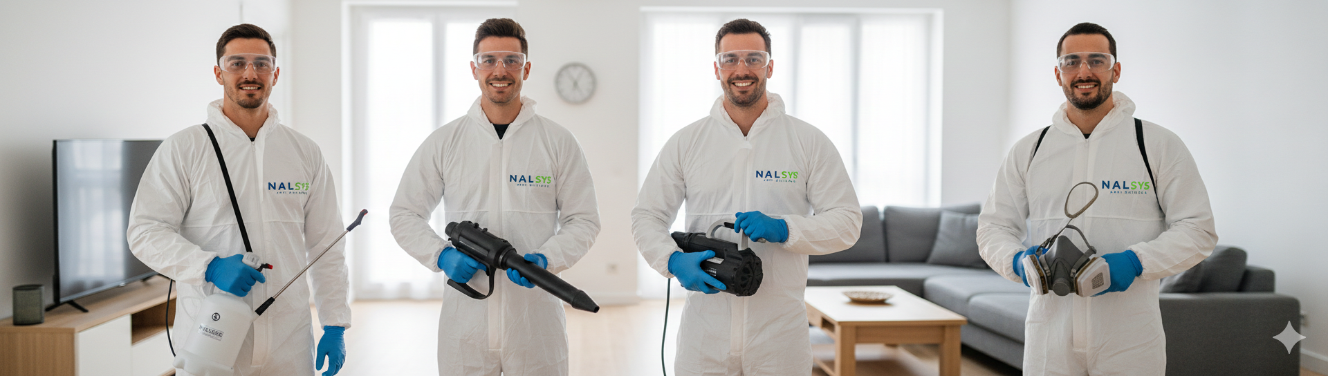 Équipement professionnel de traitement anti-punaises utilisé par Nalsys